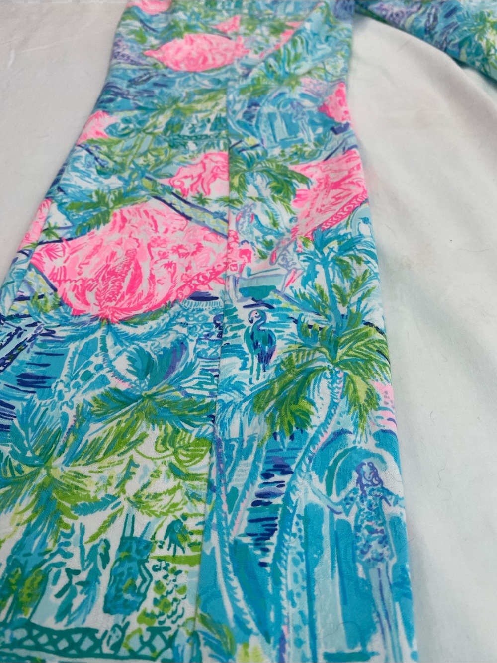 Lilly Pulitzer Women's Straight Leg pants in Pink, Blue, Green - Picture 7 of 7